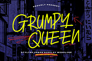 Grumpy Queen – Handwritten Font, a Handwritten Font by themewarrior (Thumbnail 1 of 10)