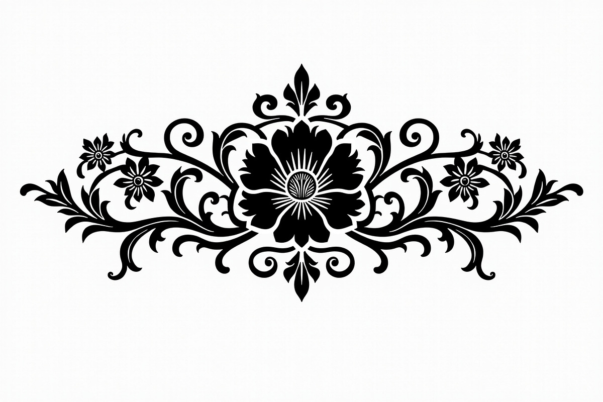 Vintage Flower Ornament Set, an Illustration by Creativeshirt (Photo 16 of 21)