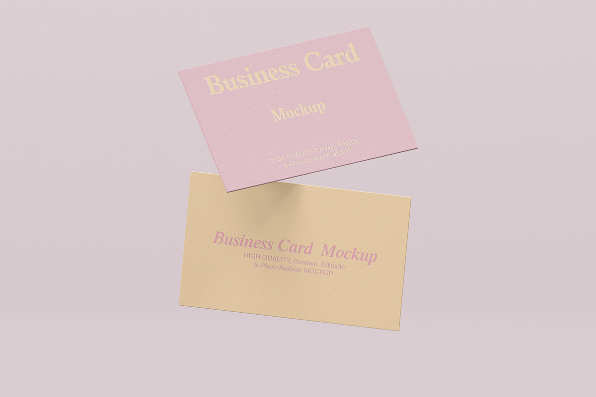 Embossed Business Card Mockup Set, a Product Mockup by Zumrod (Photo 6 of 10)