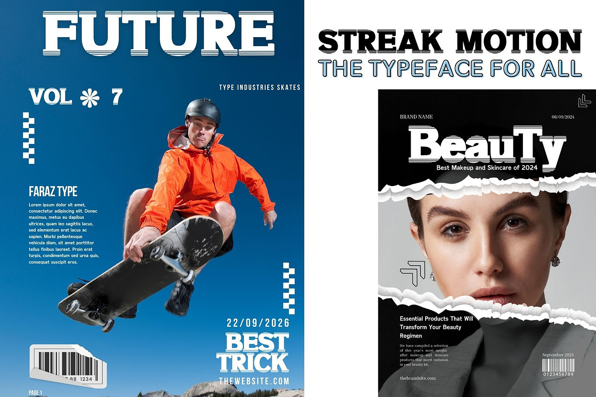 Streak Motion Font, a Slab Serif Font by Creativetacos (Photo 9 of 9)