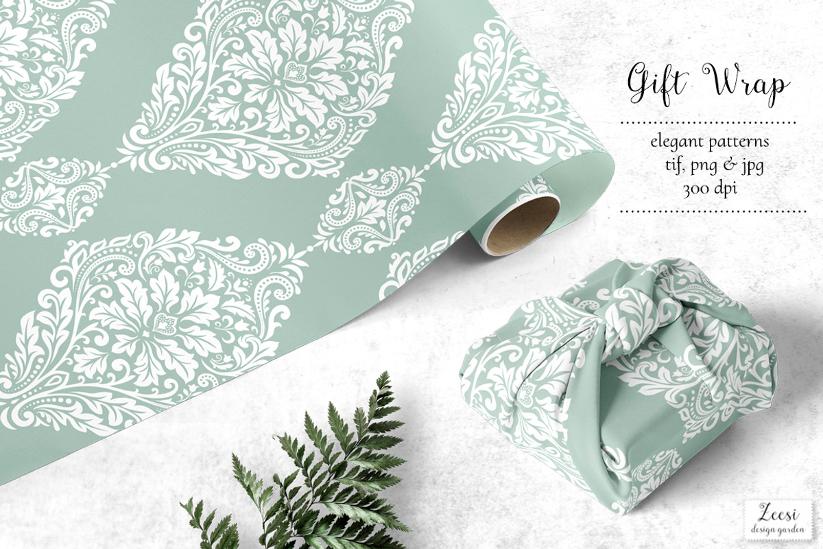 Liana Damask Pattern, a Pattern Graphic by Zeesi Design Garden (Photo 3 of 9)
