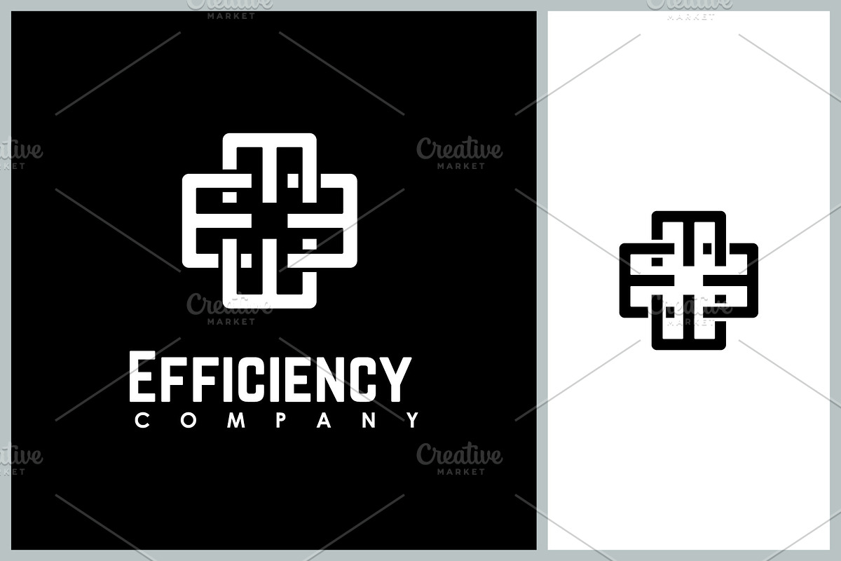 Monogram Letter E Form Plus Logo, a Branding & Logo Template by Atlantis X Nurman Arbai (Photo 1 of 2)