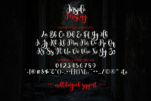 Inside Mistery - Spooky Cursive Font