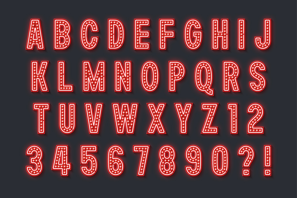 Retro show alphabet design, an Object Graphic by RevelStockart (Photo 4 of 12)