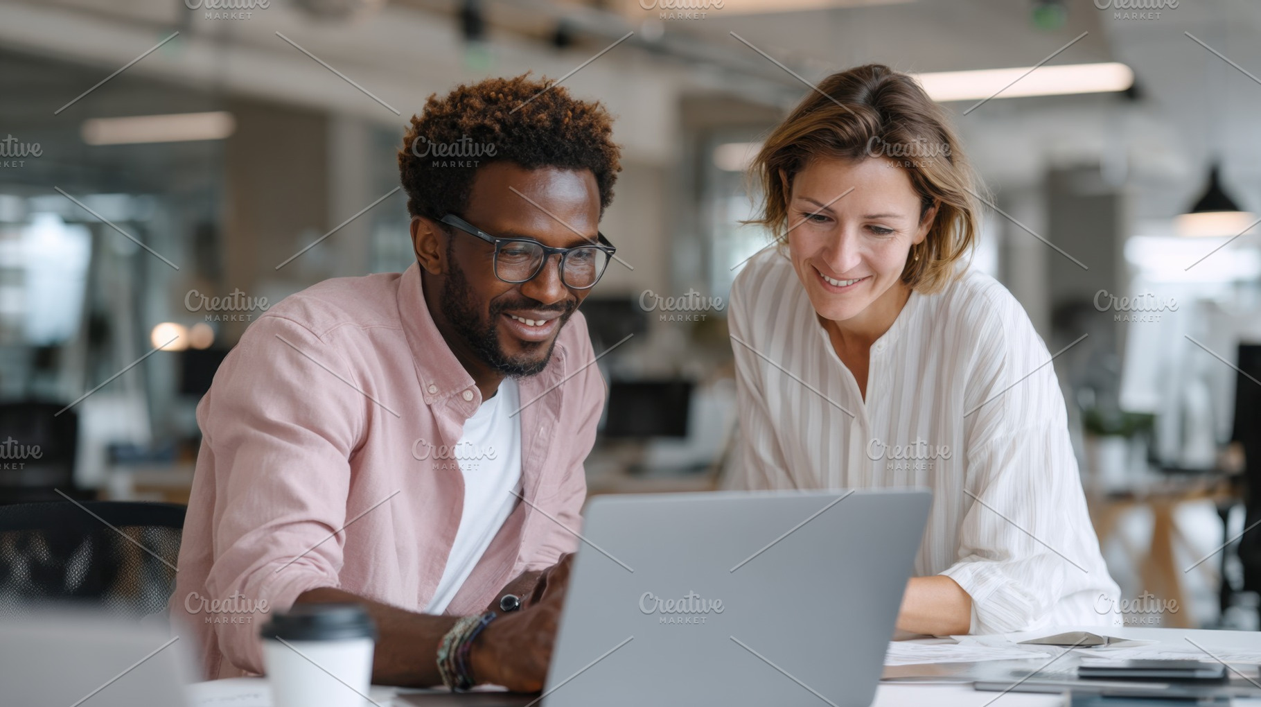 Working together on a laptop project, a Photo by Beautiful things