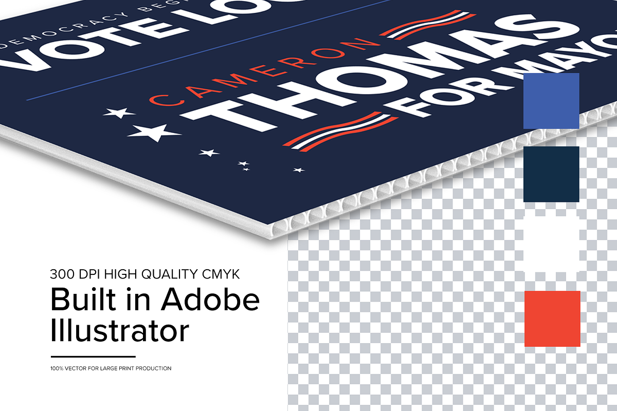 Local Political Yard Sign 18x24, a Flyer Template by IFBdesign (Photo 3 of 3)