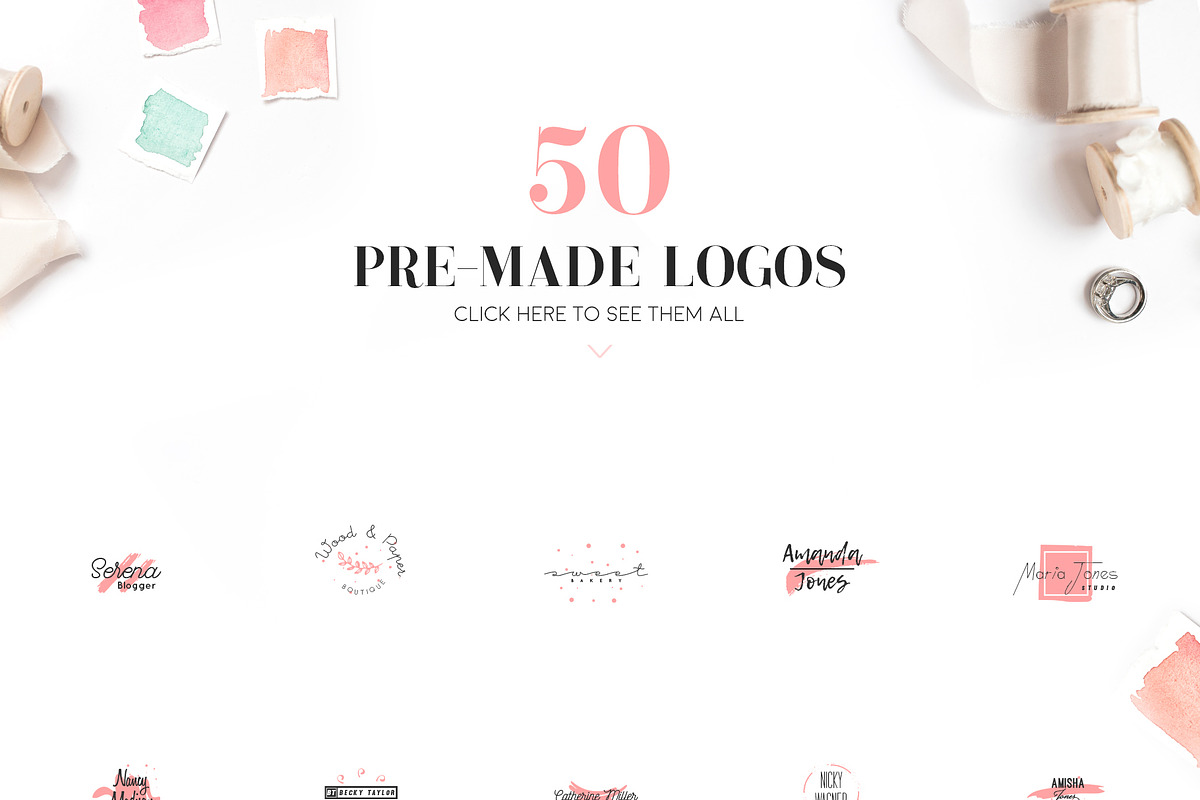 Girlboss Logo Creator Pack, a Branding & Logo Template by Pulp Creative Studios (Photo 9 of 11)