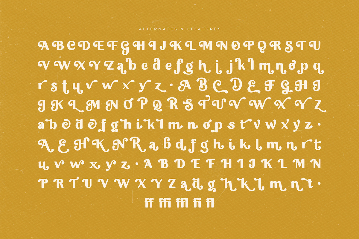 Bisque Veloute | Retro Sans Font, a Sans Serif Font by Krismagraph (Photo 10 of 10)