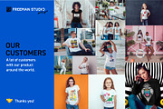 T-Shirt Mock-Up Set, a Shirt Mockup by Freeman Studio (Thumbnail 11 of 15)