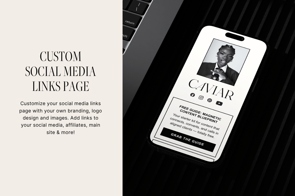 CAVIAR | Wix Website Template preview 4