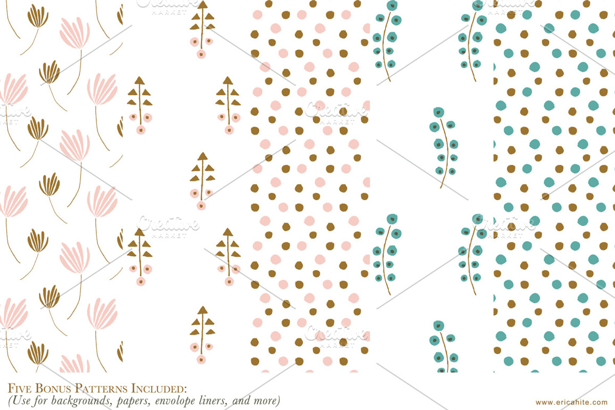 Floral Nouveau: Vector Art +Bonus, an Illustration by Erica Hite (Photo 5 of 5)