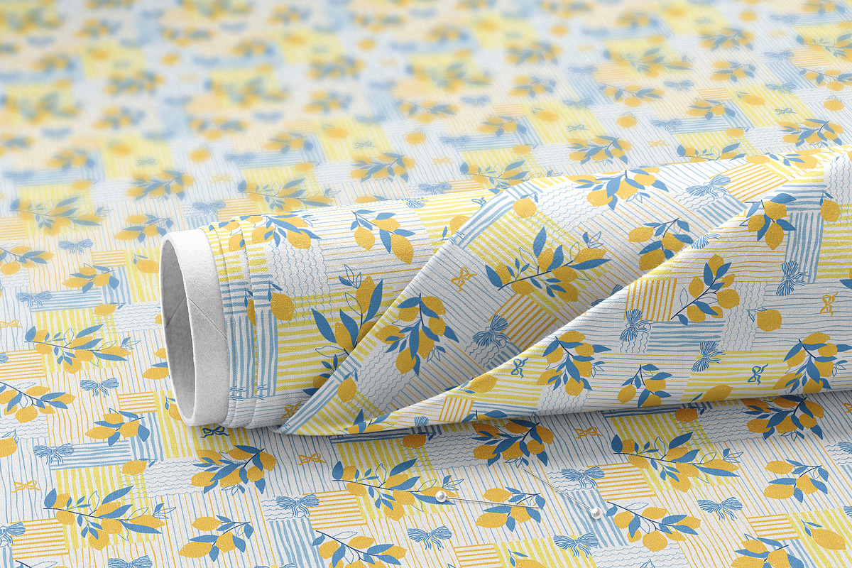Limoncello - summer Amalfi patterns, a Pattern Graphic by Tani Kuzminka (Photo 7 of 24)