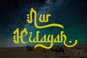 Nur Hidayah Arabic Script Font