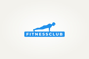 fitness club label logo vector, a Branding & Logo Template by Blazybone
