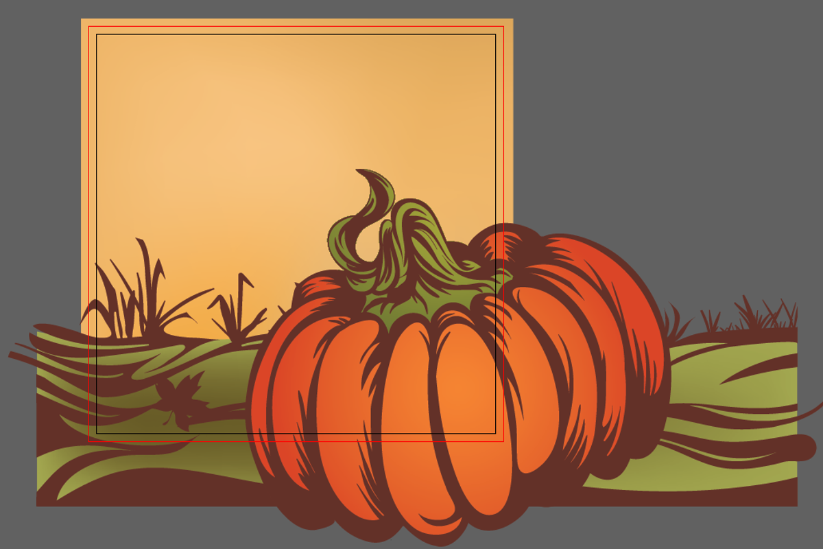 pumpkin on the field. Autumn leaves, a Templates & Theme by JeraRS (Photo 2 of 2)