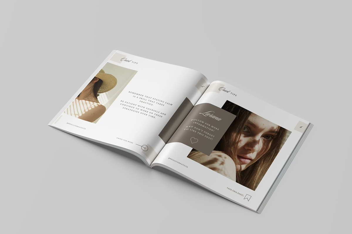 Square Magazine Mockup, a Books & Magazine Mockup by Tokobeta (Photo 4 of 7)