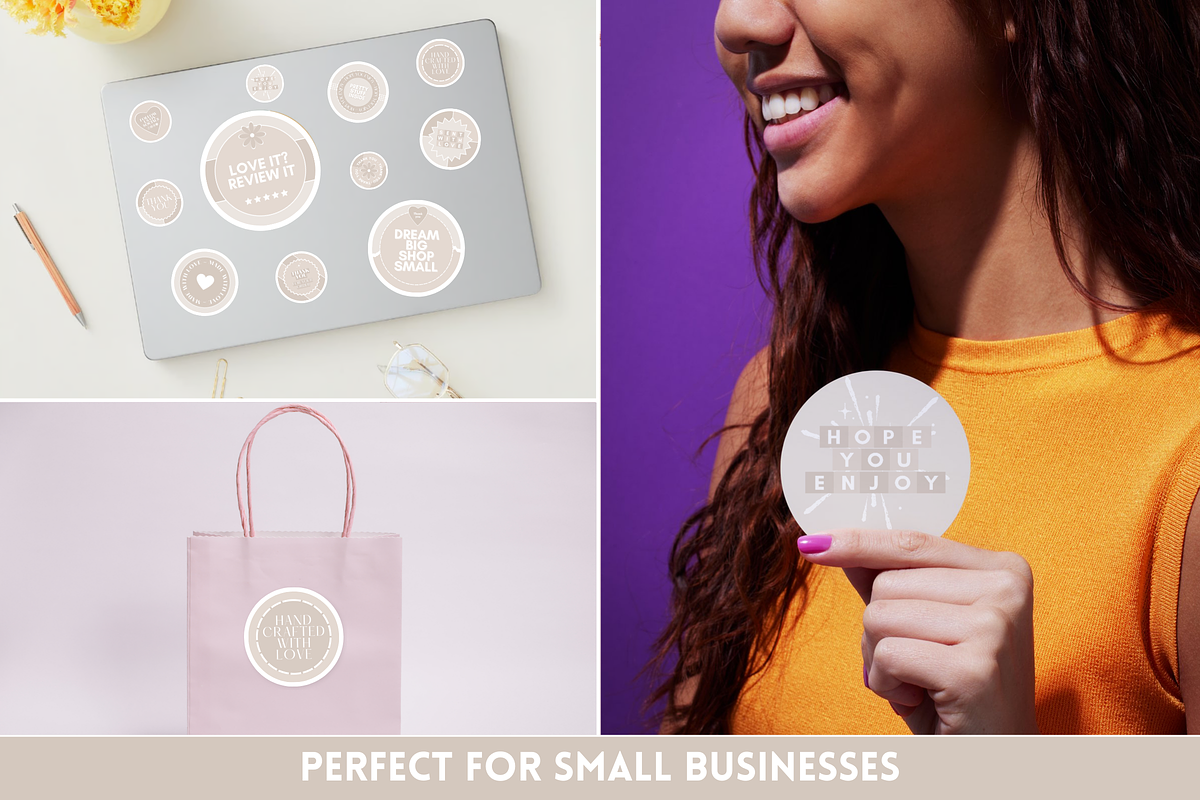 DIY Packaging Sticker Templates, a Stationery Template by SunshineStudioBoutique (Photo 5 of 10)