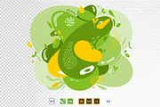 Microgreens Vector Set 1, a Food Illustration by ElenaKovalyova (Thumbnail 7 of 21)