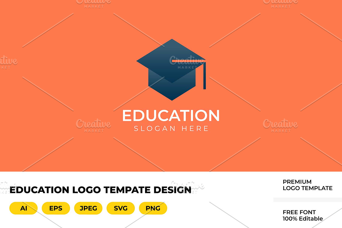 Education logo template design, a Branding & Logo Template by Vector Squad
