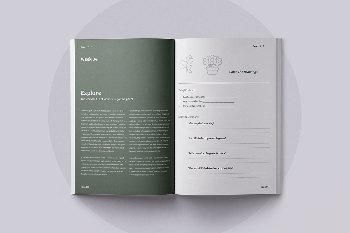 Wellness Journal | Canva, a Brochure Template by ArtisticLand (Photo 9 of 15)