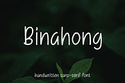 Binahong - Modern Minimal Sans Serif, a Sans Serif Font by Mightyfire
