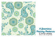 11 Paisley Seamless Patterns, a Pattern Graphic by Elen-Lane (Thumbnail 5 of 5)