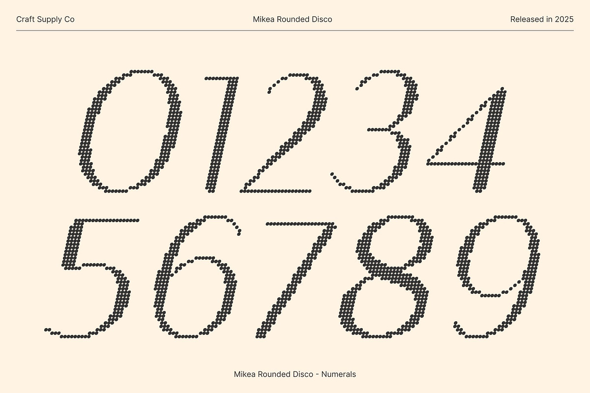 Mikea Rounded Disco, a Sans Serif Font by Craft Supply Co. (Photo 6 of 8)