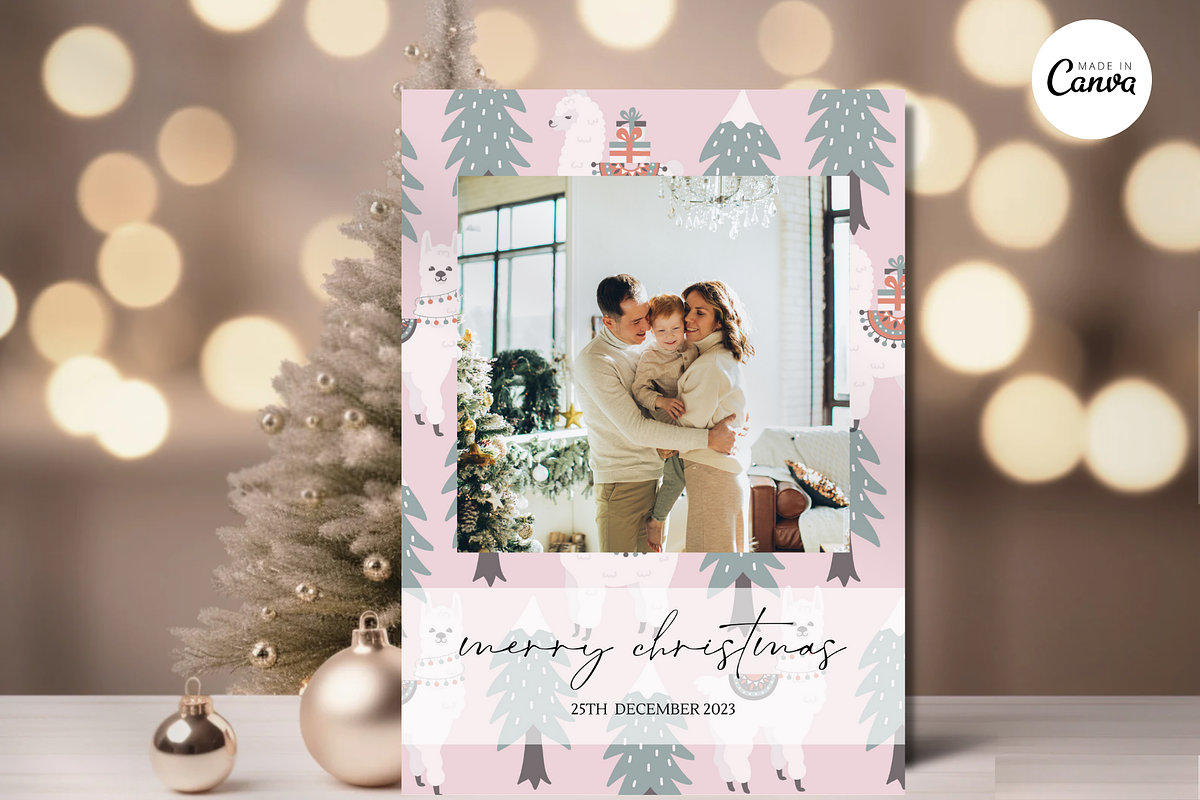 DIY Photo Collage Christmas Card-C6, a Card Template by ReneeW1 (Photo 4 of 6)