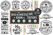 Farmhouse Halloween Sign SVG Bundle, an Object Graphic by GraphicPicker (Thumbnail 1 of 2)