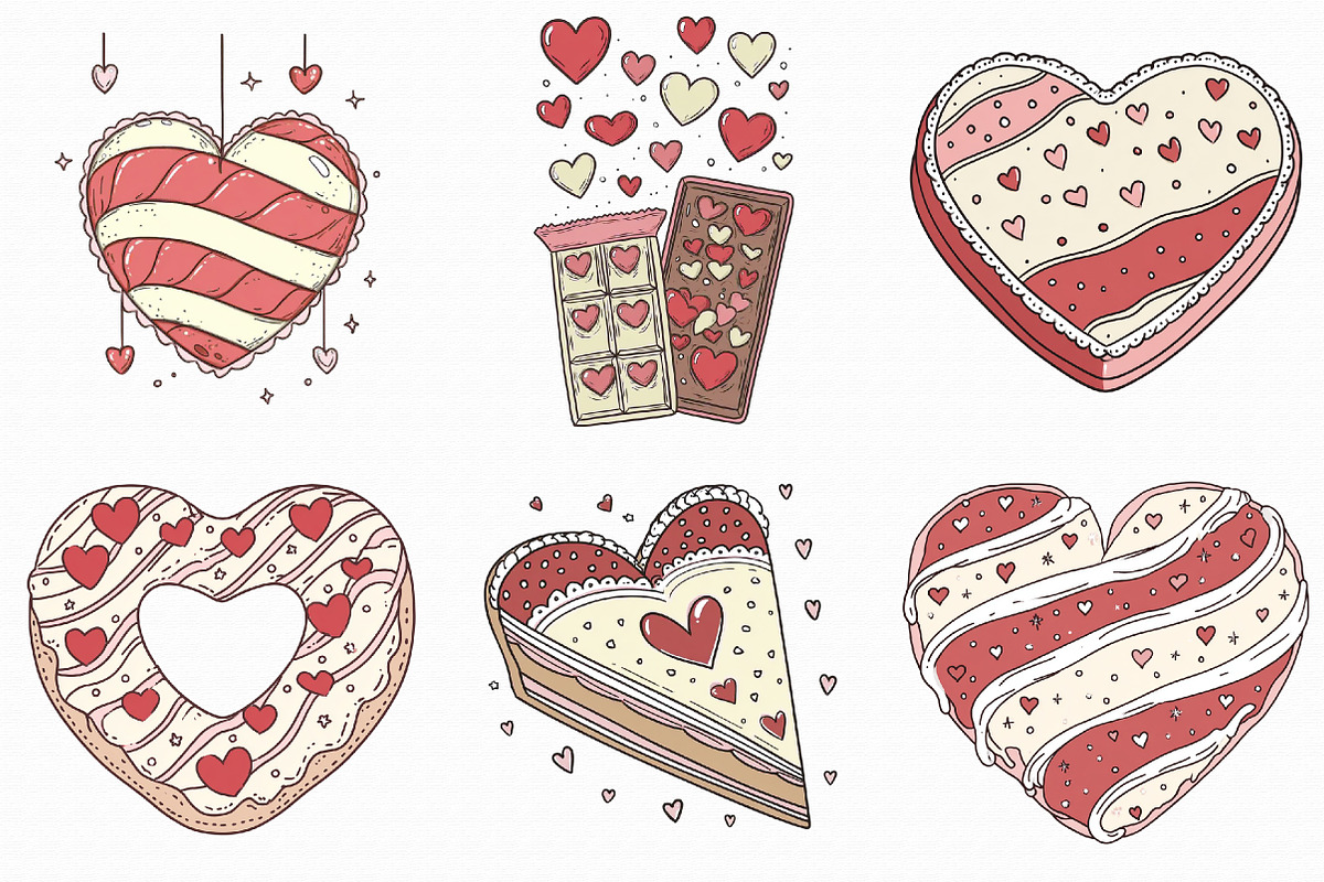 Whimsical Sweet Valentine Clipart, an Illustration by Libby Wishes (Photo 6 of 8)