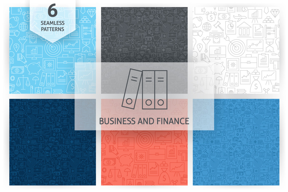 Business Finance Bank Line Patterns, a Pattern Graphic by Anna_leni (Photo 1 of 7)