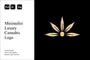 Minimalist Luxury Cannabis Logo, a Branding & Logo Template by Luxury Logos (Thumbnail 1 of 4)