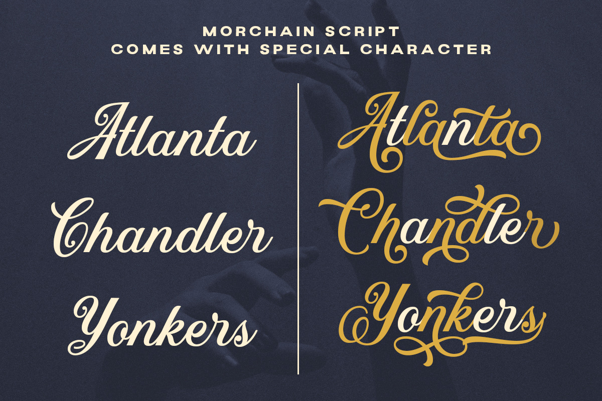 Morchain Script, a Script Font by Letterhend Studio (Photo 3 of 9)
