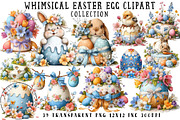 Whimsical Easter Egg Clipart, an Illustration by OK Design (Thumbnail 1 of 6)