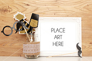 White Frame Mockup, a Print Template by ConfettiBears (Thumbnail 1 of 2)