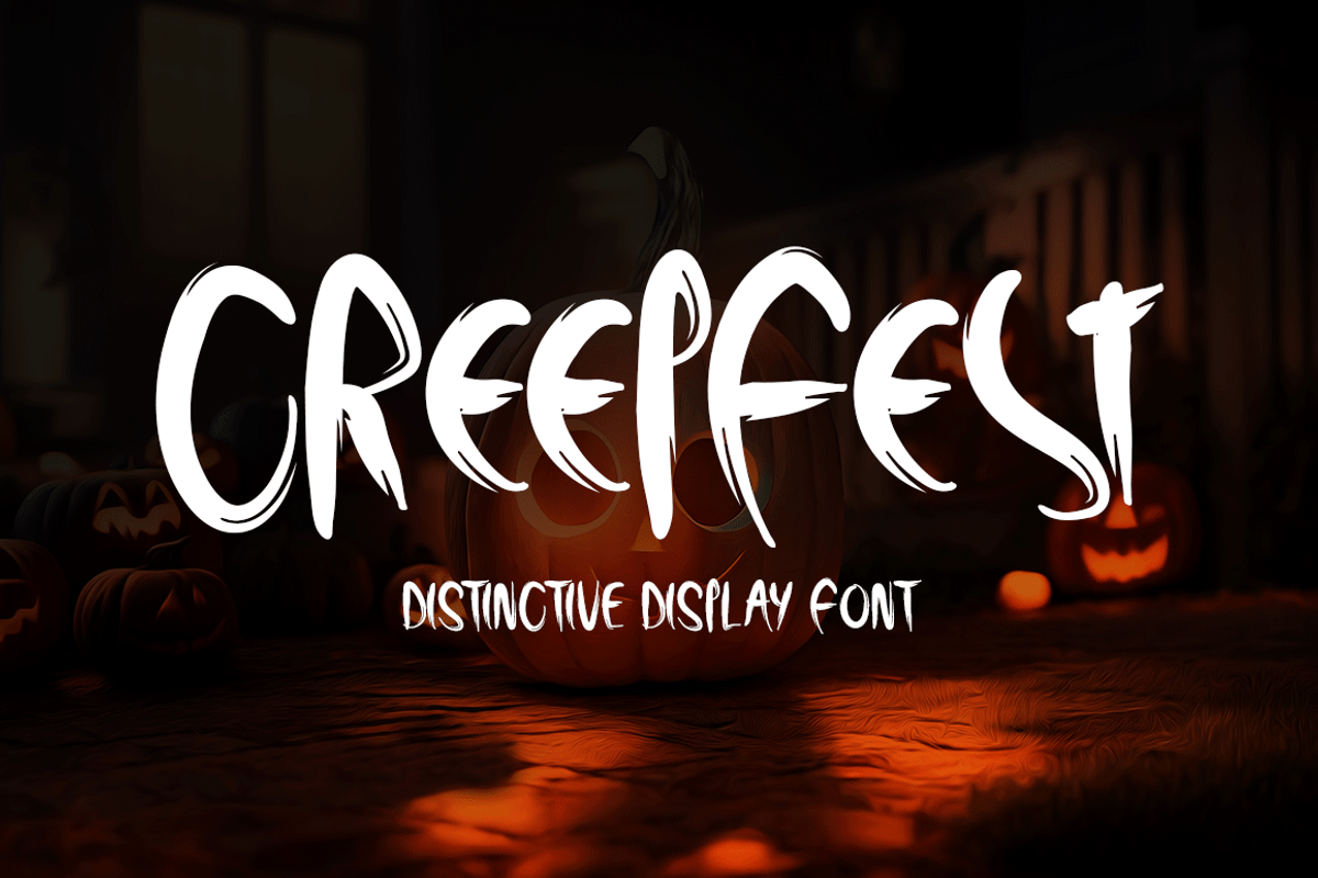 Creepfest Typeface, a Handwritten Font by Seemly Fonts (Photo 1 of 6)