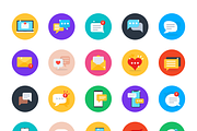 Flat Messages Icons, a Duotone Icon by Brickclay (Thumbnail 5 of 6)