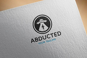 Abducted - Ufo Logo Design