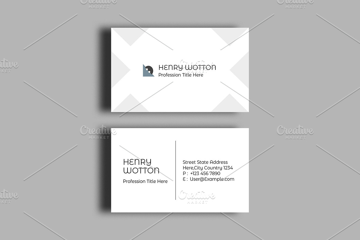 Simple Business Card, a Business Card Template by ClickPaint_Studio (Photo 2 of 3)