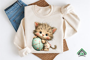 Whimsical Easter Cat Clipart, an Illustration by Craft Nest (Thumbnail 8 of 12)