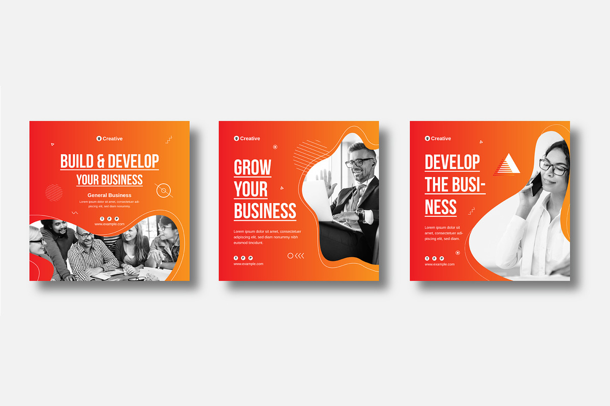 Business Social Media Post Template, a Social Media Template by MightyDesign (Photo 3 of 6)