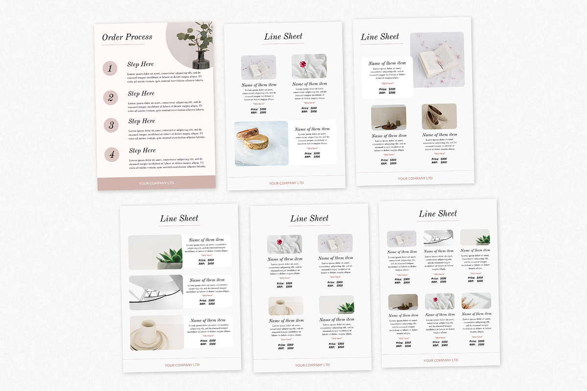 Wholesale Line Sheet Template, a Marketing Template by PittaFinePrint (Photo 8 of 9)