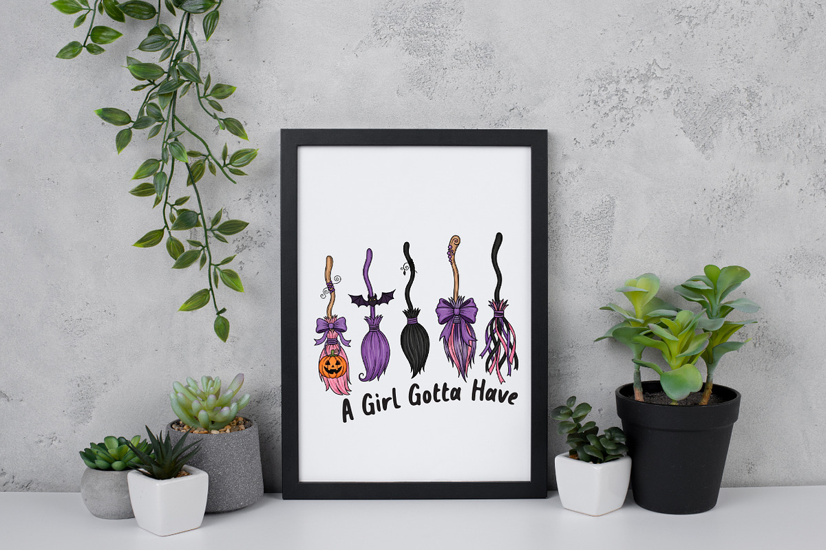 A Girl Gotta Have Options Witch Png, an Illustration by Daily.Designs (Photo 4 of 5)