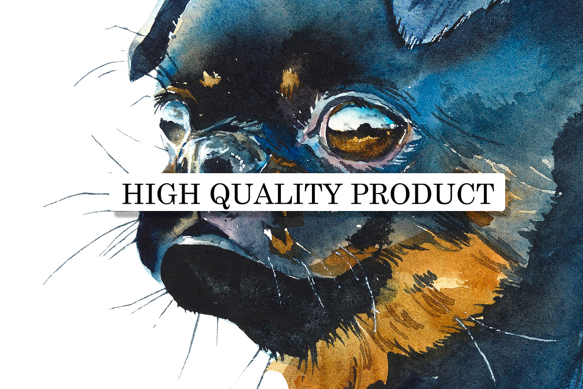 Watercolor dogs. Different Breeds, an Animal Illustration by Budogoshch (Photo 3 of 6)