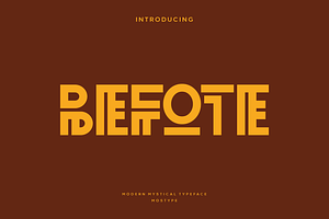 Befote - Modern Mystical Typeface, a Font by Letterna