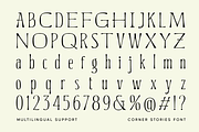 Corner Stories Contrast Serif, a Script Font by Letterhend Studio (Thumbnail 5 of 11)