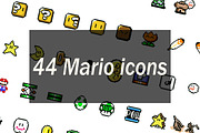 40+ game elements from Super Mario 1, an Illustration by MarkoBabii (Thumbnail 2 of 2)