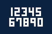 Precision Numeral Set, a Sans Serif Font by Port Design Company (Thumbnail 2 of 3)