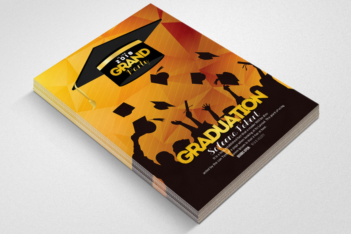 Graduation Party Flyer Template, a Flyer Template by Business Flyers (Photo 2 of 2)