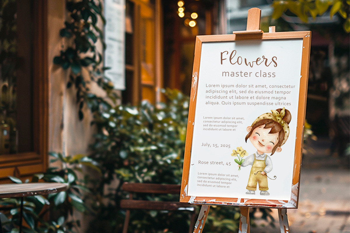 Flower shop, a Decorative Illustration by NellyaEgorova (Photo 7 of 8)
